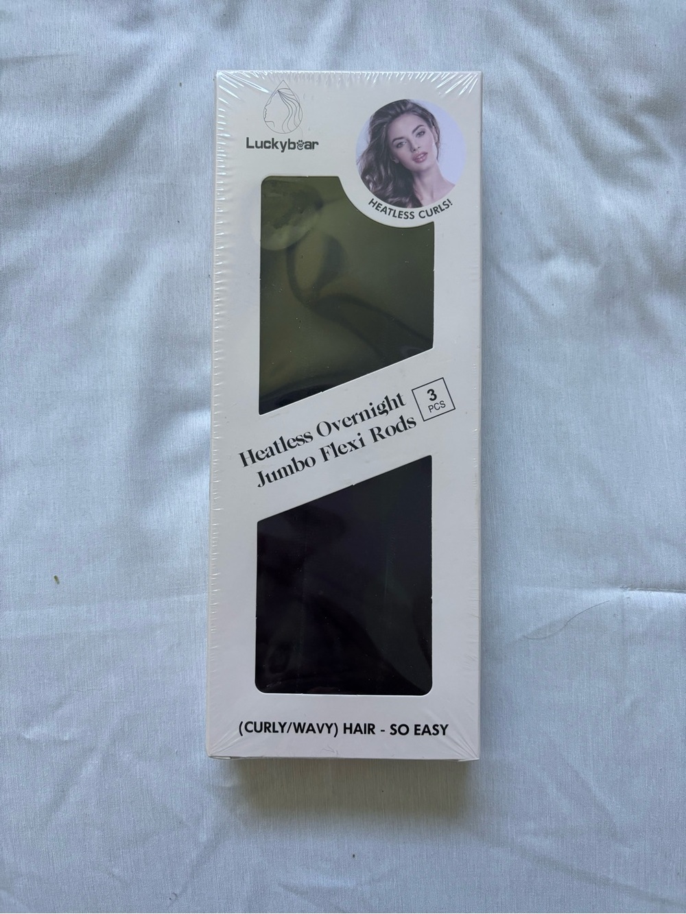 Lucky Bear Heatless Overnight Jumbo Flexi Rods - Black